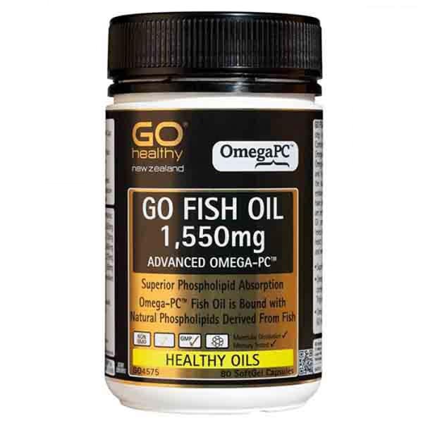 go healthy fish oil 1550mg 80 capsules